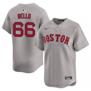 Men Brayan Bello #66 Boston Red Sox Gray Authentic Stitch Baseball Jersey PEo4TA97