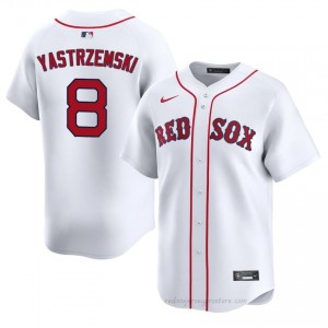 Men Carl Yastrzemski #8 Boston Red Sox White Game Embroidery Baseball Jersey 7mP73528