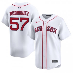 Eduardo Rodriguez #57 Red Sox White Men Limited Embroidery Baseball Jersey 8225yV45