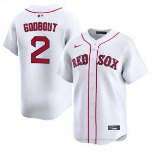 Men Henry Godbout #2 Boston Red Sox White Game Embroidery Baseball Jersey PGp06K86