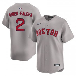 Isiah Kiner-Falefa #2 Red Sox Gray Men Pro-Grade Stitch Baseball Jersey 2t8Io051