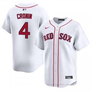 BOS Red Sox #4 Joe Cronin White Men Premium Embroidery Baseball Jersey 84K3QC70