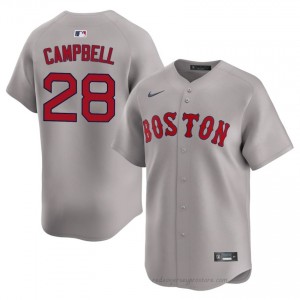 BOS Red Sox #28 Kristian Campbell Gray Men Player Stitch Baseball Jersey Ba278E73