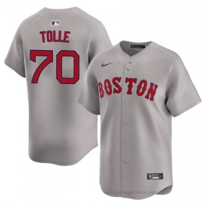 Payton Tolle #70 Red Sox Gray Men Pro-Grade Stitch Baseball Jersey 1k1Y8365