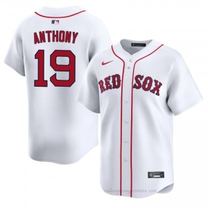 BOS Red Sox #19 Roman Anthony White Men Premium Embroidery Baseball Jersey 10138m57