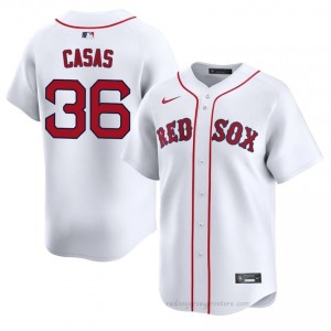 BOS Red Sox #36 Triston Casas White Men Premium Embroidery Baseball Jersey C3CH4G37