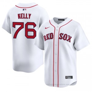 Zack Kelly #76 Red Sox White Men Limited Embroidery Baseball Jersey H6328421