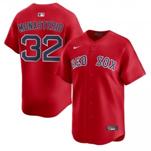 Andruw Monasterio #32 Red Sox Red Men MLB Stitched Baseball Jersey 32Lb3321
