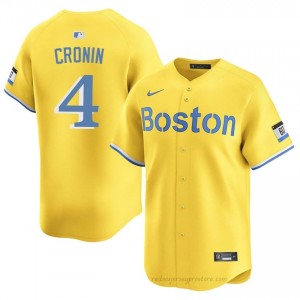 Joe Cronin #4 Red Sox Gold Men Limited Embroidery Baseball Jersey H3T5Y799
