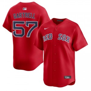 Men Joseph Gartrell #57 Boston Red Sox Red Exclusive Stitched Baseball Jersey 73DD8736