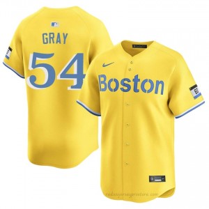Sonny Gray #54 Red Sox Gold Men Limited Embroidery Baseball Jersey 1MY4Fe90