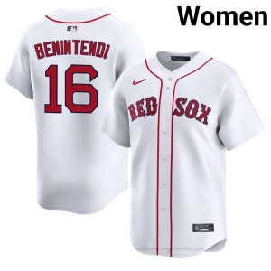 #16 Andrew Benintendi White Women BoSox Official Stitch Baseball Jersey 2F4J8082