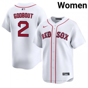 Henry Godbout #2 Red Sox White Women Pro-Grade Stitch Baseball Jersey 8t1l5857