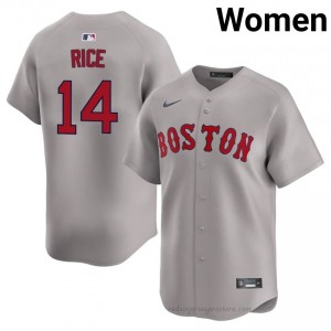 Jim Rice #14 Red Sox Gray Women MLB Stitched Baseball Jersey 14dwY768
