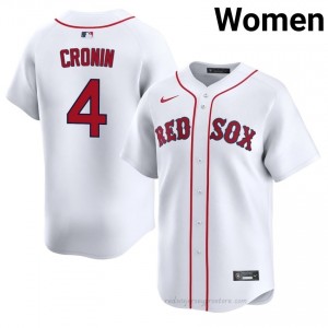 #4 Joe Cronin White Women BoSox Official Stitch Baseball Jersey 51eQ2294