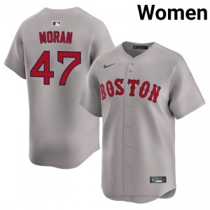Women Jovani Moran #47 Boston Red Sox Gray Exclusive Stitched Baseball Jersey c1252499