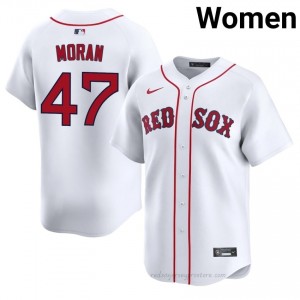 Jovani Moran #47 Red Sox White Women Pro-Grade Stitch Baseball Jersey b0Q7A857