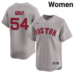BOS Red Sox #54 Sonny Gray Gray Women Replica Stitched Baseball Jersey 80OIo353