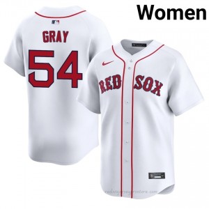 #54 Sonny Gray White Women BoSox Official Stitch Baseball Jersey X6B85233