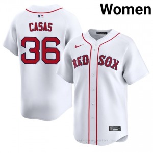 #36 Triston Casas White Women BoSox Official Stitch Baseball Jersey 72I88p68