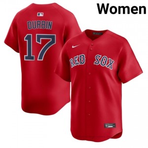 Caleb Durbin #17 Red Sox Red Women Limited Embroidery Baseball Jersey 5kUH4095