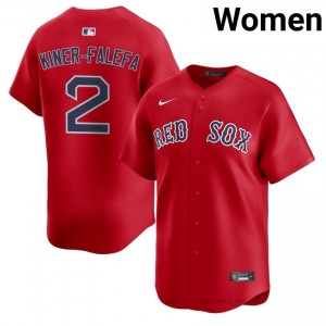 Women Isiah Kiner-Falefa #2 Boston Red Sox Red Game Embroidery Baseball Jersey GdxMl755