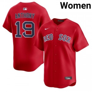 Women Roman Anthony #19 Boston Red Sox Red Game Embroidery Baseball Jersey 8T665813