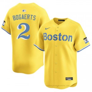 #2 Xander Bogaerts Gold Men BoSox Gameday Embroidery Baseball Jersey 0csiw073