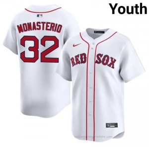 BOS Red Sox #32 Andruw Monasterio White Youth Replica Stitched Baseball Jersey se1WoX38