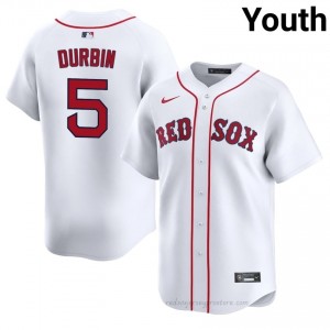 Caleb Durbin #5 Red Sox White Youth MLB Stitched Baseball Jersey 12C6A554