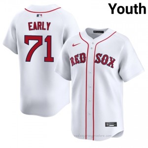 BOS Red Sox #71 Connelly Early White Youth Replica Stitched Baseball Jersey c6YFy490