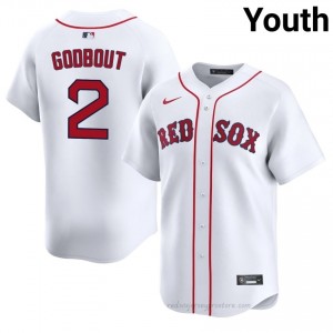 BOS Red Sox #2 Henry Godbout White Youth Replica Stitched Baseball Jersey l51ni742