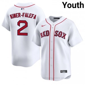 Youth Isiah Kiner-Falefa #2 Boston Red Sox White Exclusive Stitched Baseball Jersey 04F1R217