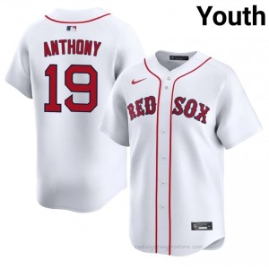 Youth Roman Anthony #19 Boston Red Sox White Exclusive Stitched Baseball Jersey 66v61421