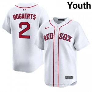 BOS Red Sox #2 Xander Bogaerts White Youth Replica Stitched Baseball Jersey y4fl4718