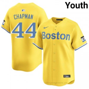 Youth Aroldis Chapman #44 Boston Red Sox Gold Exclusive Stitched Baseball Jersey P655JT46