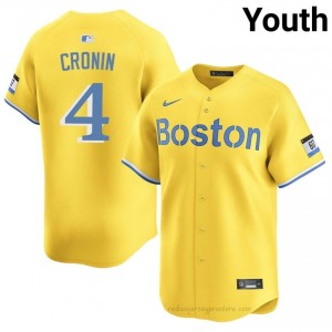 #4 Joe Cronin Gold Youth BoSox Classic Stitched Baseball Jersey 084N5q35