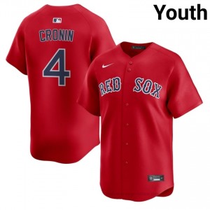 Joe Cronin #4 Red Sox Red Youth Pro-Grade Stitch Baseball Jersey O0208849