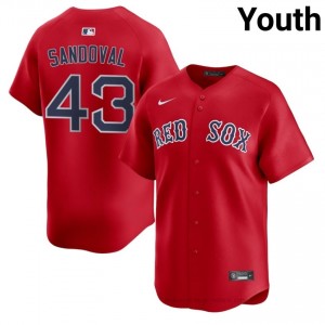 Youth Patrick Sandoval #43 Boston Red Sox Red Authentic Stitch Baseball Jersey ceTx4G39